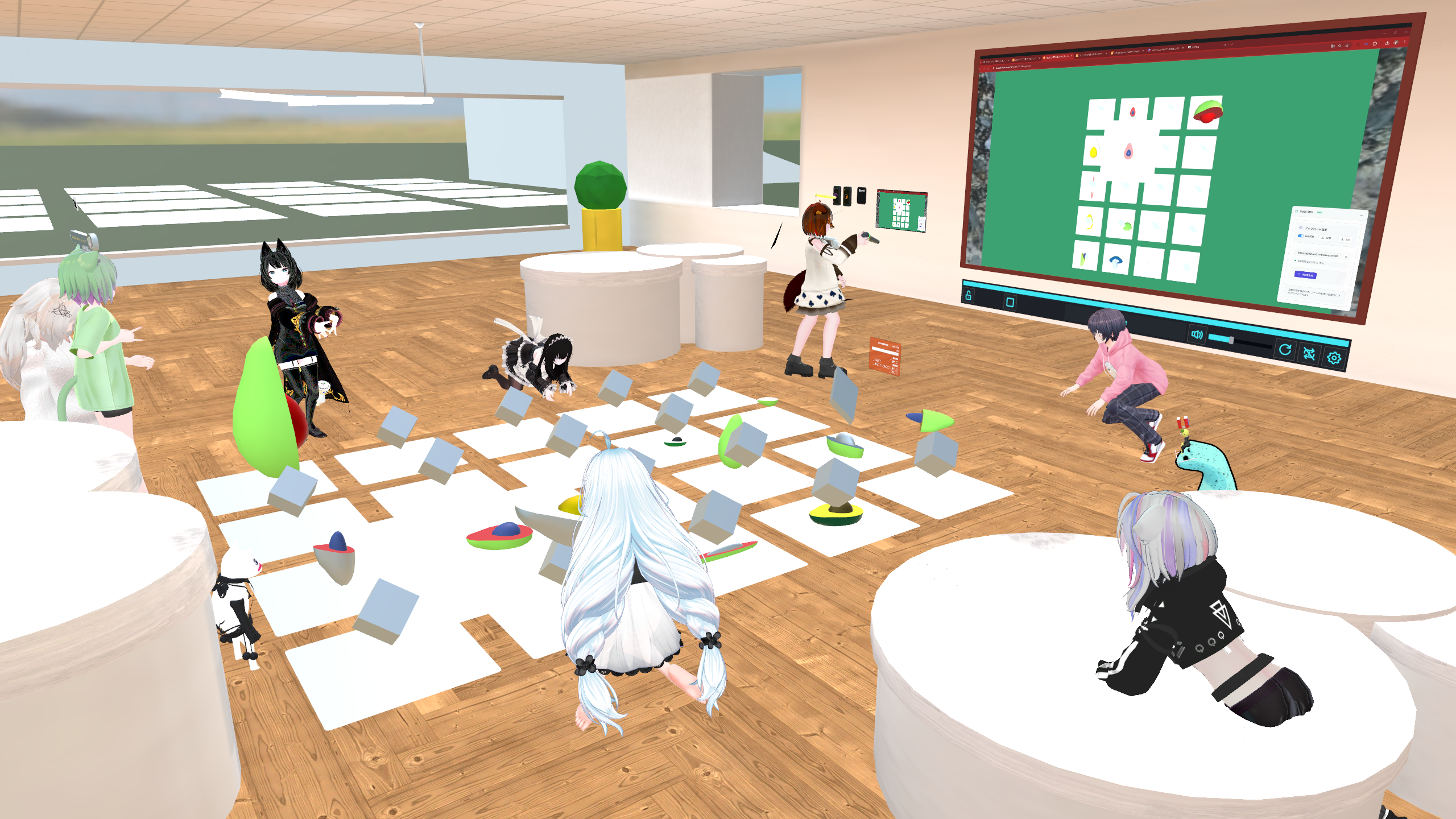 Participants joining the VRChat workshop